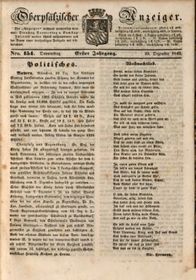 Oberpfälzer Anzeiger Donnerstag 25. Dezember 1845