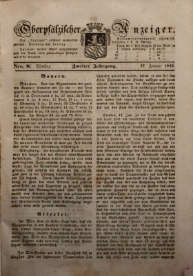 Oberpfälzer Anzeiger Dienstag 27. Januar 1846