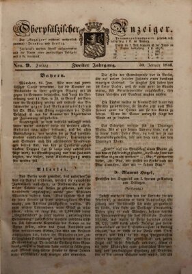 Oberpfälzer Anzeiger Freitag 30. Januar 1846