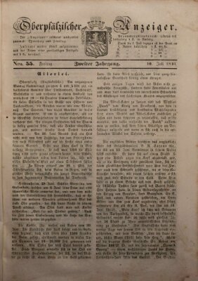 Oberpfälzer Anzeiger Freitag 10. Juli 1846