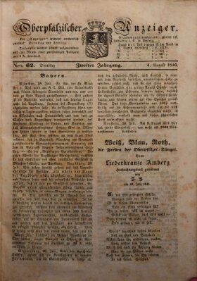 Oberpfälzer Anzeiger Dienstag 4. August 1846