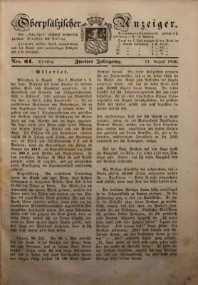 Oberpfälzer Anzeiger Dienstag 11. August 1846