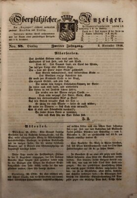 Oberpfälzer Anzeiger Dienstag 3. November 1846