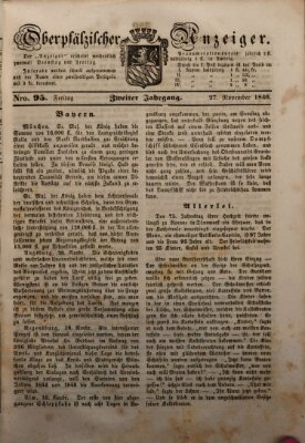 Oberpfälzer Anzeiger Freitag 27. November 1846