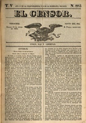 El censor Samstag 15. Januar 1831