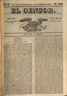 El censor Montag 17. Januar 1831