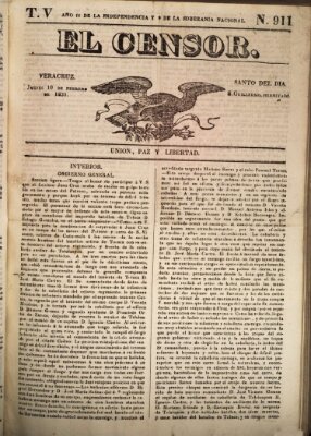 El censor Donnerstag 10. Februar 1831