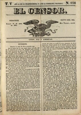 El censor Samstag 16. April 1831