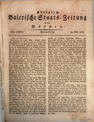 Königlich-Baierische Staats-Zeitung von München (Süddeutsche Presse) Donnerstag 29. Mai 1806