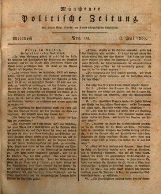 Münchener politische Zeitung (Süddeutsche Presse) Mittwoch 13. Mai 1807