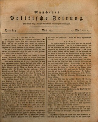 Münchener politische Zeitung (Süddeutsche Presse) Dienstag 19. Mai 1807