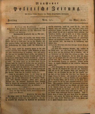 Münchener politische Zeitung (Süddeutsche Presse) Freitag 29. Mai 1807