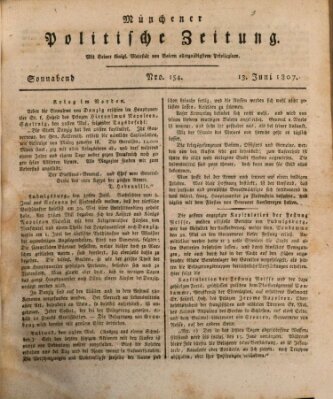 Münchener politische Zeitung (Süddeutsche Presse) Samstag 13. Juni 1807