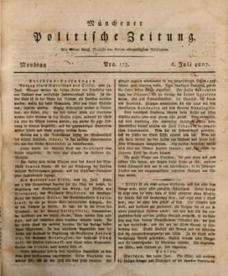Münchener politische Zeitung (Süddeutsche Presse) Montag 6. Juli 1807