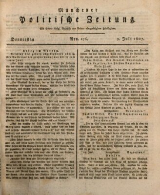 Münchener politische Zeitung (Süddeutsche Presse) Donnerstag 9. Juli 1807