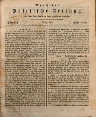 Münchener politische Zeitung (Süddeutsche Presse) Dienstag 21. Juli 1807