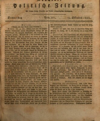 Münchener politische Zeitung (Süddeutsche Presse) Donnerstag 15. Oktober 1807