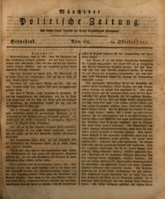 Münchener politische Zeitung (Süddeutsche Presse) Samstag 24. Oktober 1807