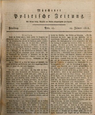 Münchener politische Zeitung (Süddeutsche Presse) Freitag 29. Januar 1808