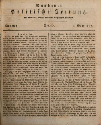 Münchener politische Zeitung (Süddeutsche Presse) Montag 7. März 1808