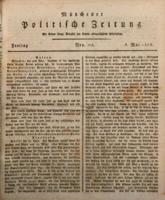 Münchener politische Zeitung (Süddeutsche Presse) Freitag 6. Mai 1808