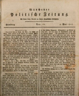 Münchener politische Zeitung (Süddeutsche Presse) Montag 9. Mai 1808