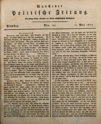 Münchener politische Zeitung (Süddeutsche Presse) Dienstag 10. Mai 1808