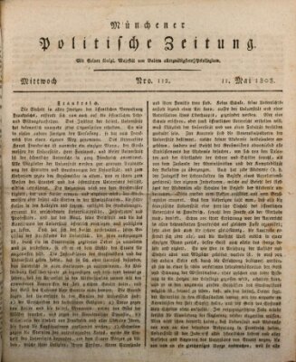 Münchener politische Zeitung (Süddeutsche Presse) Mittwoch 11. Mai 1808