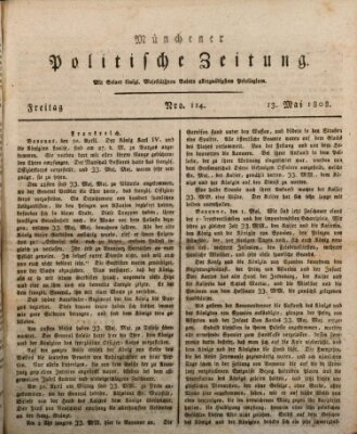 Münchener politische Zeitung (Süddeutsche Presse) Freitag 13. Mai 1808