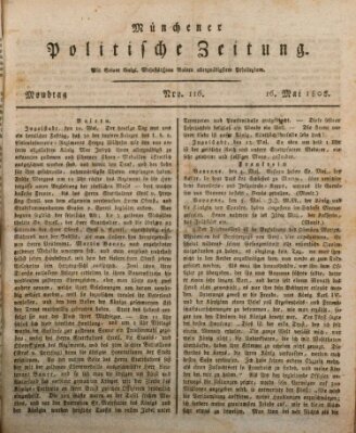 Münchener politische Zeitung (Süddeutsche Presse) Montag 16. Mai 1808