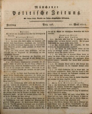 Münchener politische Zeitung (Süddeutsche Presse) Freitag 27. Mai 1808