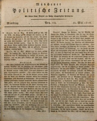 Münchener politische Zeitung (Süddeutsche Presse) Montag 30. Mai 1808