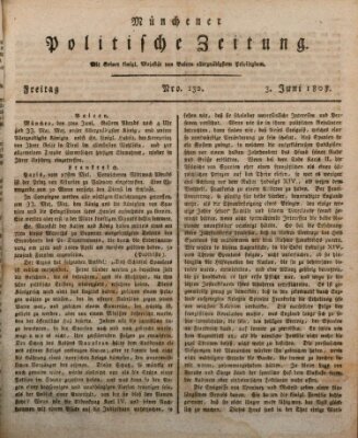 Münchener politische Zeitung (Süddeutsche Presse) Freitag 3. Juni 1808