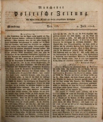 Münchener politische Zeitung (Süddeutsche Presse) Montag 4. Juli 1808