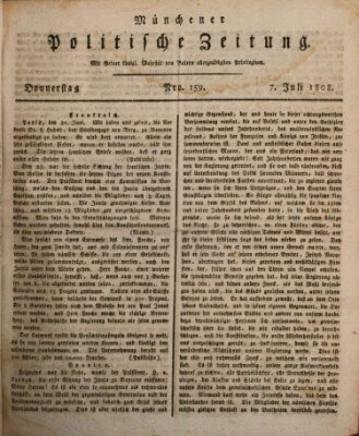 Münchener politische Zeitung (Süddeutsche Presse) Donnerstag 7. Juli 1808