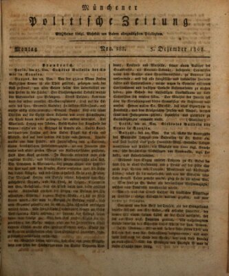 Münchener politische Zeitung (Süddeutsche Presse) Montag 5. Dezember 1808