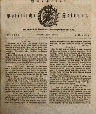 Münchener politische Zeitung (Süddeutsche Presse) Dienstag 9. Mai 1809