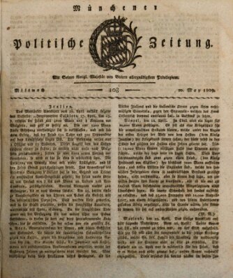 Münchener politische Zeitung (Süddeutsche Presse) Mittwoch 10. Mai 1809