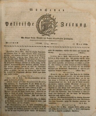 Münchener politische Zeitung (Süddeutsche Presse) Mittwoch 17. Mai 1809