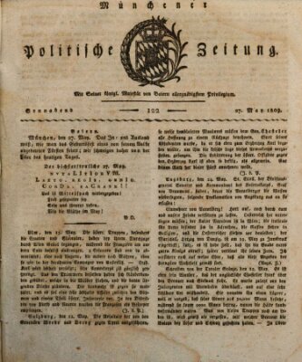 Münchener politische Zeitung (Süddeutsche Presse) Samstag 27. Mai 1809