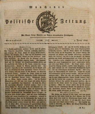 Münchener politische Zeitung (Süddeutsche Presse) Samstag 3. Juni 1809