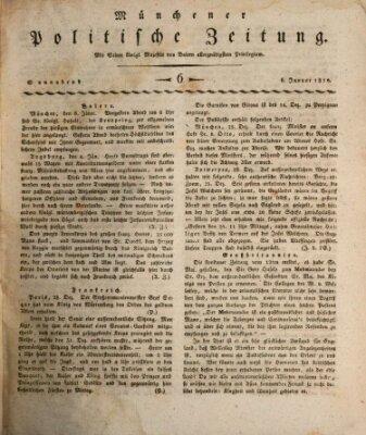 Münchener politische Zeitung (Süddeutsche Presse) Samstag 6. Januar 1810