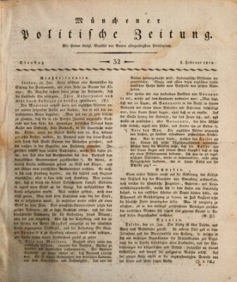 Münchener politische Zeitung (Süddeutsche Presse) Dienstag 6. Februar 1810