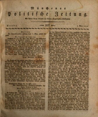 Münchener politische Zeitung (Süddeutsche Presse) Freitag 4. Mai 1810