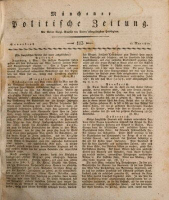 Münchener politische Zeitung (Süddeutsche Presse) Samstag 12. Mai 1810