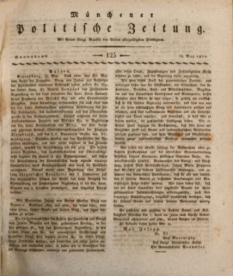 Münchener politische Zeitung (Süddeutsche Presse) Samstag 26. Mai 1810