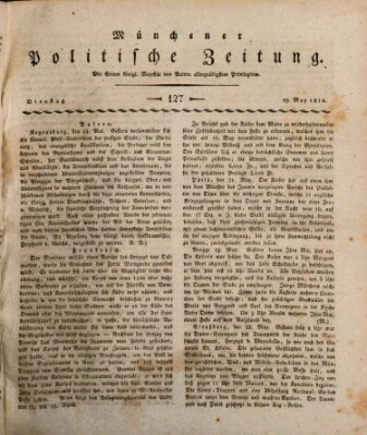 Münchener politische Zeitung (Süddeutsche Presse) Dienstag 29. Mai 1810