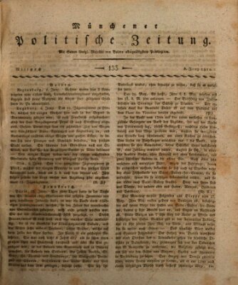 Münchener politische Zeitung (Süddeutsche Presse) Mittwoch 6. Juni 1810