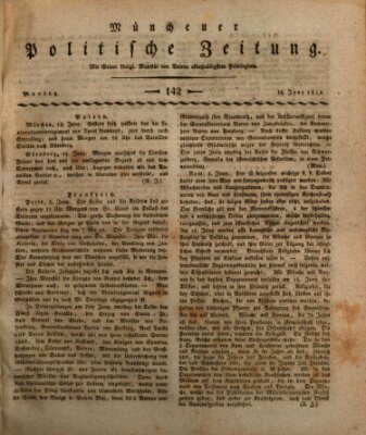 Münchener politische Zeitung (Süddeutsche Presse) Montag 18. Juni 1810