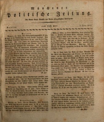 Münchener politische Zeitung (Süddeutsche Presse) Montag 2. Juli 1810